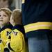 Aron Novesky, four, during the National Anthem before the game between Michigan and Miami of Ohio on Saturday. Daniel Brenner I AnnArbor.com